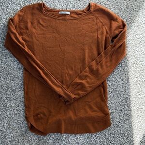 Pink Clover Burnt Orange Knit Top